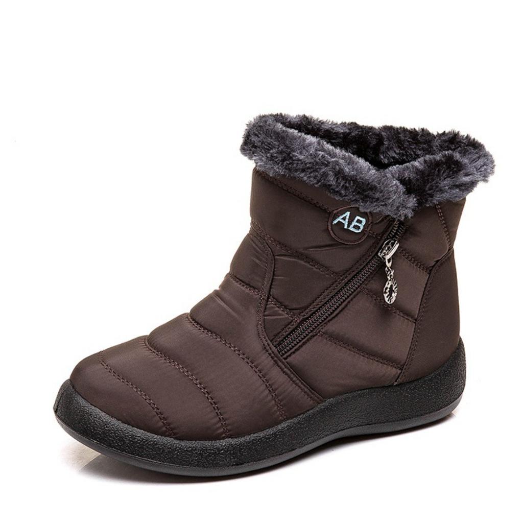 Ladies, Warm Shoes, Casual Shoes, Comfortable Shoes, Side Zippers, Waterproof Cotton Shoes, Snow Shoes