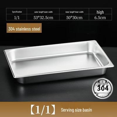 HANDUNYOU 304 Stainless Steel GN Food Pan
