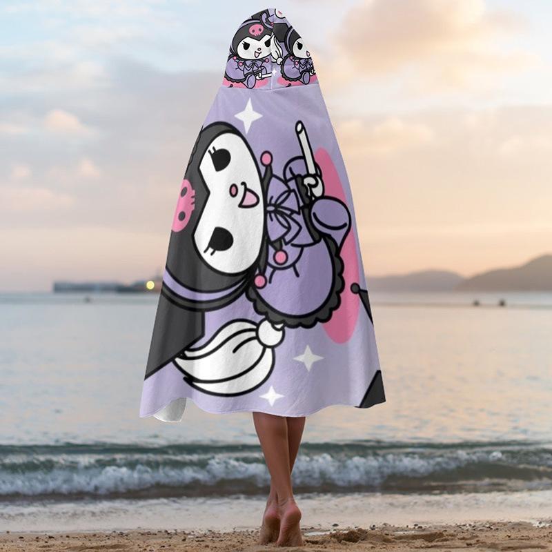 

Hooded Custom Beach Cape Towel: Absorbent, Personalized Design 30*50 inches
