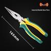 Industrial Tiger Pliers Set: 8" Wire Cutters, 6" Needle Nose & Labor-Saving Diagonal Pliers for Household Electricians
