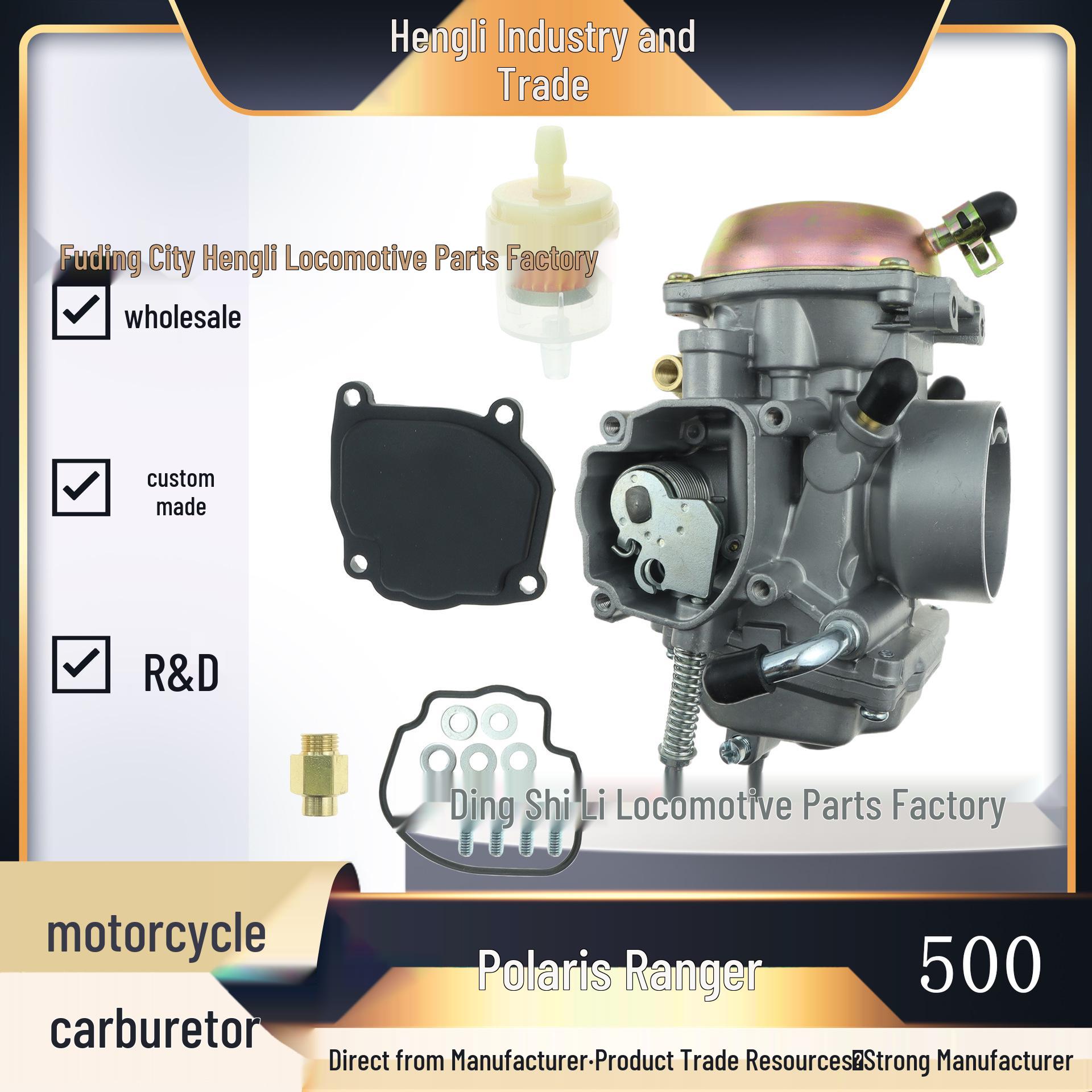 PD34J Carburetor Parts for Polaris Ranger 500 and Sportsman 335 4x4 UTV Hengli