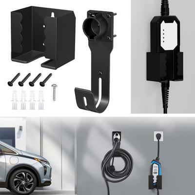 EV Charger Holder Wall Mount Wall-punching with Screws Anti-slip Protect The Plug Charger Cable Holder Bracket Electric Vehicles Charger Holder