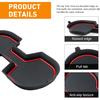 Cup Holder Erts Coaster For Nissan Sentra Accessories 2025 2024     Center Console Liners Silicone Cup Mat Pad Interior Decoration(4Pcs Sets,Red