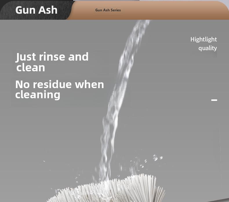 Wall-Mounted Luxury Toilet Brush: No Dead Angles, Punch-Free Design for Efficient Bathroom Cleaning