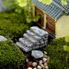 2Pcs Mini Harz Schritte Garten Miniatur Stein Treppe Straße Landschaft Ornament