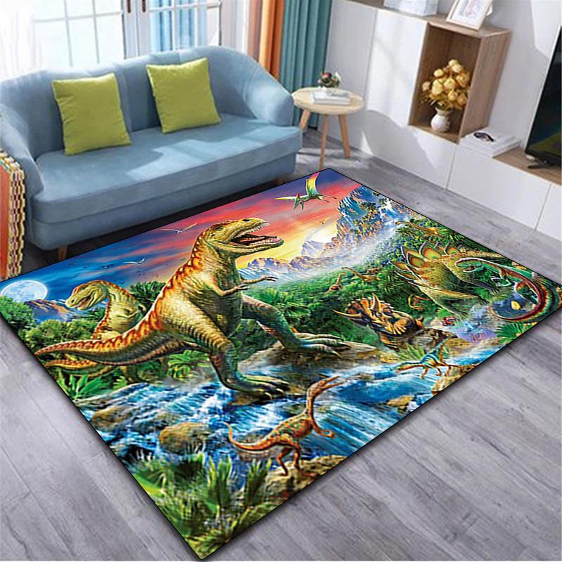 1Pc Dinosaur Rug - Home carpet Office Decorative Carpet For Living Room Bedroom Door Mat Floor Rug Computer Chair Area Rug