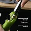 Stainless Steel Pepper Corer Portable Zucchini Cucumber Core Remover Special Kitchen Gadgets with Serrated Edge Home Gadgets LIJ