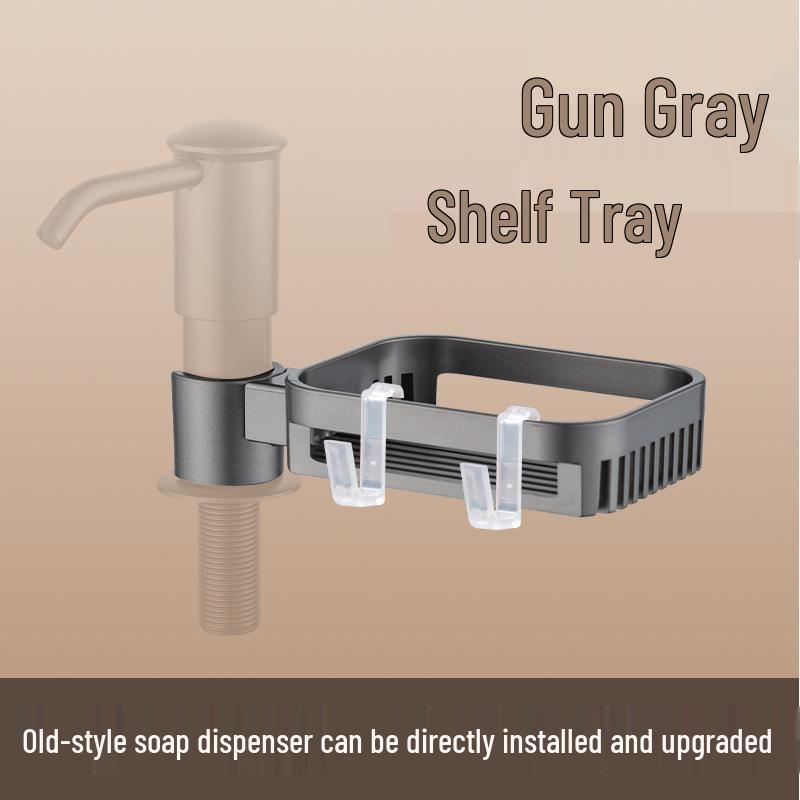 Kitchen Soap Dispenser with Sink Extension for Dish and Vegetable Washing