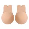 1 Pair Breathable Silicone Breast Patches Adhesive Strapless Invisible Bra Lifting Rabbit Ears Chest Gather Together Patches