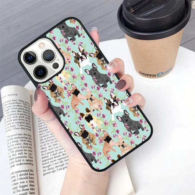 Cute French Bulldog Phone Case Cover For iPhone 17 Air 16 15 14 Plus For Apple 16 11 12 13 Pro Max Coque