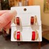 Elegant Minimalist Curved Stud Earrings: Women's Fashion Silver Needle Niche Design, Versatile and Trendy