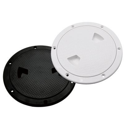 4" 6" 8" Deckel Runde Luke Abdeckung Rutschfest Herausdrehbar Deckplatte Schwarz Weiß Marine Zubehör für Marine Boot Wohnmobil Yacht