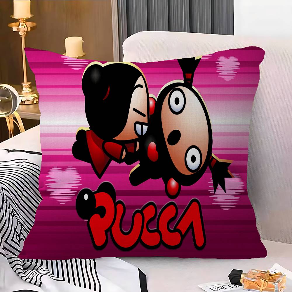Mała poszewka na poduszkę P-Pucca z kreskówką Poszewka na poduszkę Tapicerka Sofa Poduszka dekoracyjna do domu Poszewka na poduszkę