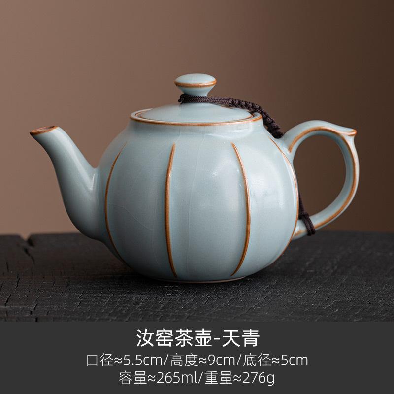 Chiński Zestaw do Herbaty Kung Fu Kreatywny Ceramiczny Mały Czajniczek Biurowy Czajniczek z Filtrem do Pu Erh Proste Domowe Akcesoria do Ceremonii Herbacianej