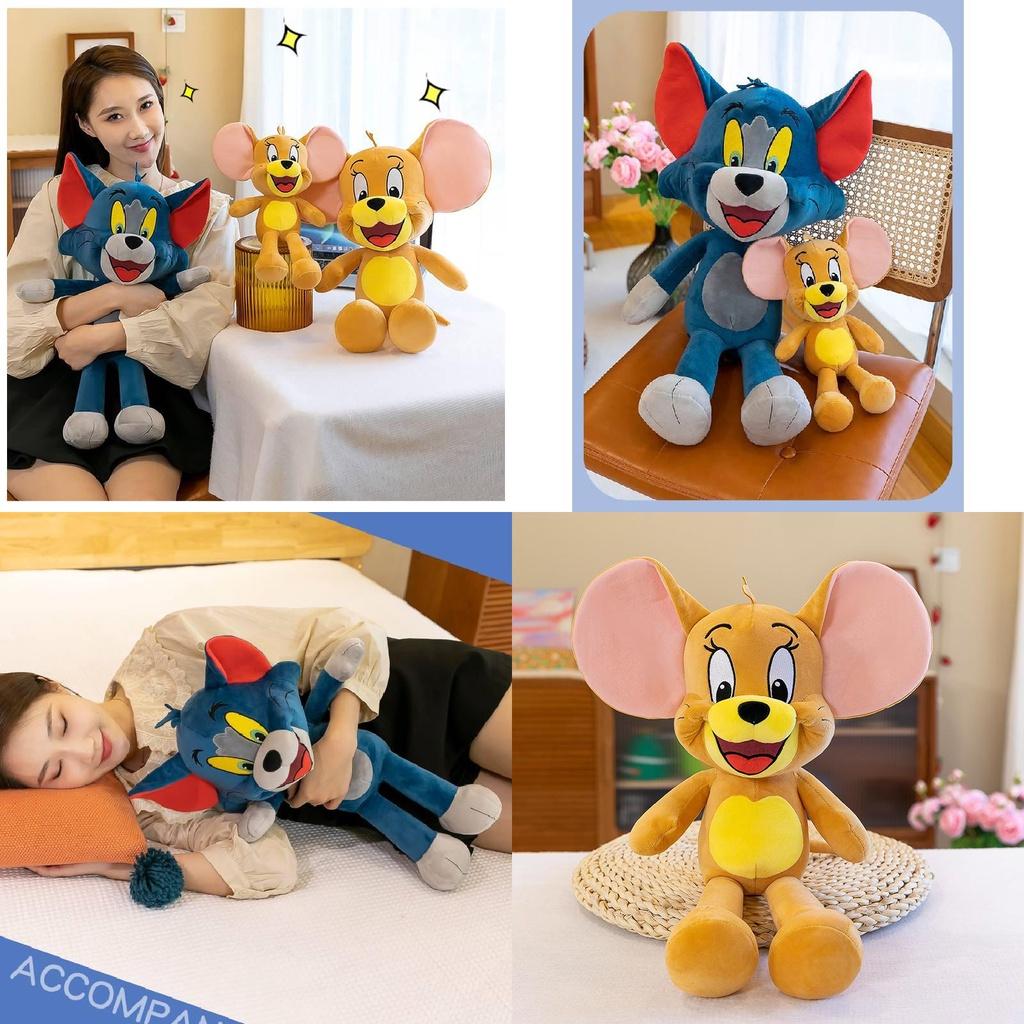 Tom And Jerry Plush Toy Pillow Stuffed Doll Kids Valentine's Day Gift Cartoon