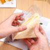 100 Pcs Integrated Lid Design Sandwich Takeout Box Triangle Sandwich Holder Food Container  Pie