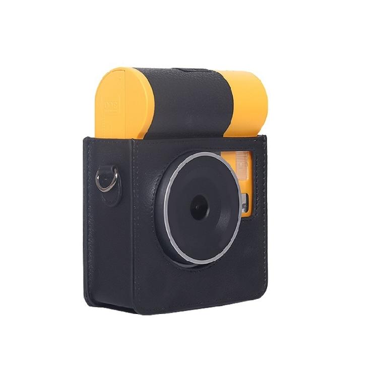 Camera Bag Protector Pouch for Mini Shot 3 ERA/MS300 PU Case Adjustable Shoulder Strap Solid Color Carry Case