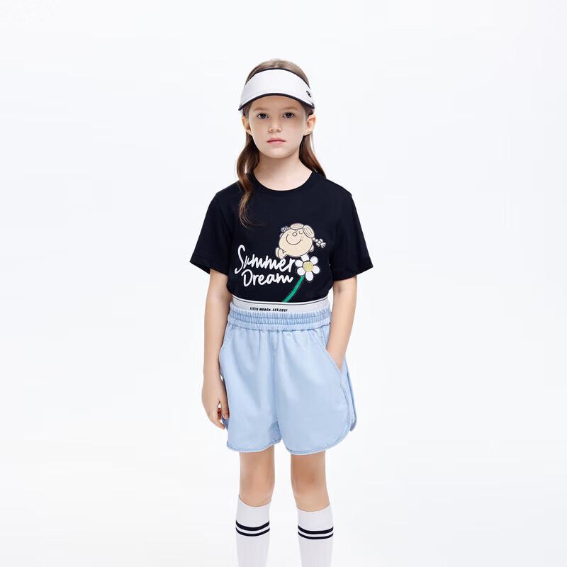 little MO&Co. Girls  Moisture-Wicking Short Sleeve T-Shirt 110
