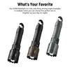 High Strong Power Led Flashlights Emergency Spotlights Telescopic Zoom Built-in Battery USB Rechargeable Camping Torch