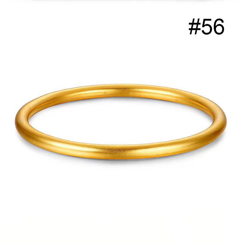 Fashionable Bracelet For Women Round Minimalist Elegant Gold Color Bangle Luxury Accessories Popular Jewelry