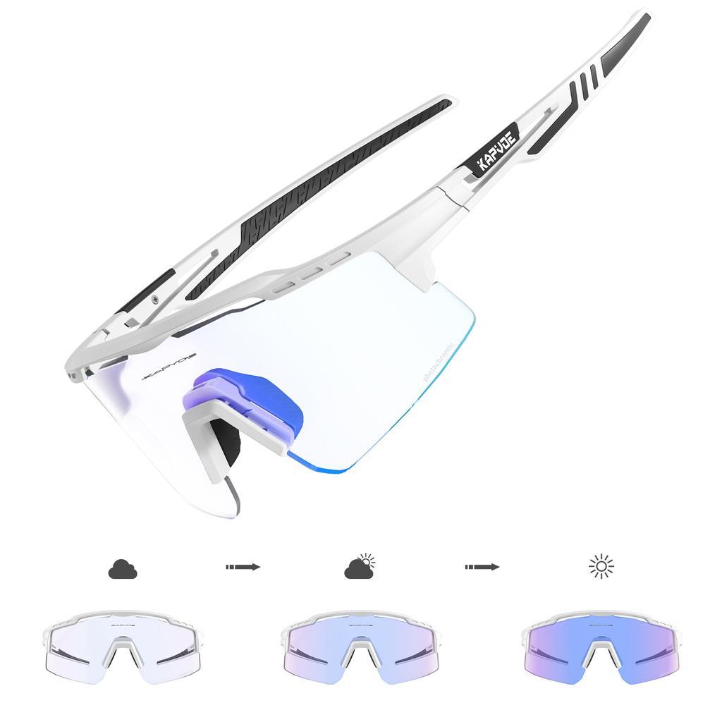 Pochromic Cycling Glasses UV400 MTB Cycling Sunglasses Man Bicycle Goggles Outdoor Bike Eyewear Sports Safety Glasses