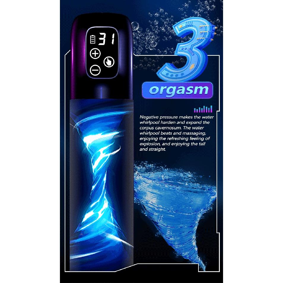 New Water Pump for Pienis Enlargement Penis Expander Cock Enlargement Men Sex Toy Adult Supplies Electric Vacuum Pump