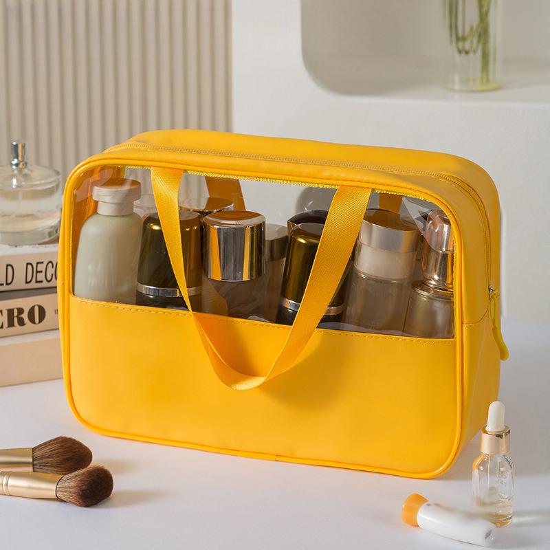 1Pcs Portable Travel Cosmetic Bag Women Transparent Makeup Bag Large-Capacity Bath Wash Bags Mountaineering Bag Christmas Gifts