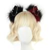 Faux Furs Animal Ear Headdress for Cosplay Anime Parties Adjustable Shape Headwear