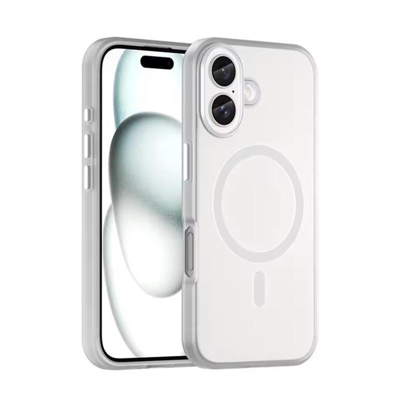 Luxury Magnetic Wireless Charge For Magsafe Case For iPhone17 Air 16E 15 14 13 12 11 Pro Max Plus Shockproof Colour Matte Bumper Cover