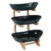 Multi Layer Fruit Stand Oval Tray Shape Serving Stand Easy Assembly Basket Stand  Fruit Storage