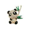 New Chinese Style Panda Brooch for Women, Chinese Style Daily Commuting Bamboo Peace Brooch, Step-by-Step Promotion Niche Pin