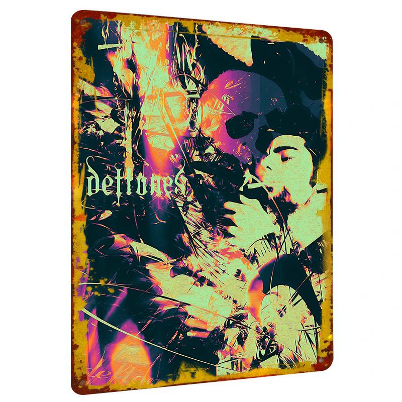 

Vintage Skull and Smoking Man Custom Metal Tin Sign Home Bar Wall Decor Craft Art Gift 20x30cm（7.8x11.8inch）