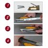 2pcs Portable 1008F Hand Nail Guns Safety Handle Lock Stainless Steel Staple Stapler Space Saving Design Nail Stapler Sofa