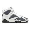 Zapatillas para Niños Air Jordan 7 Retro GS Flint 2021 Blanco Gris Pedernal Púrpura Varsity DJ2777-100