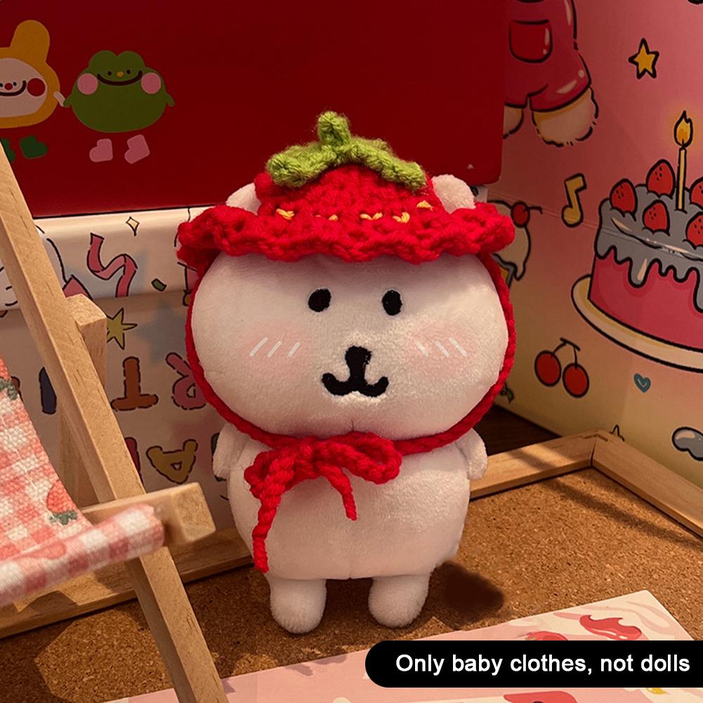 For 13cm Joke Bear Doll Clothes Fashion Clothes Hat Doll Clothes Color Match Triangular Scarf Dolls Accessories Cute Decoration Little Clothes