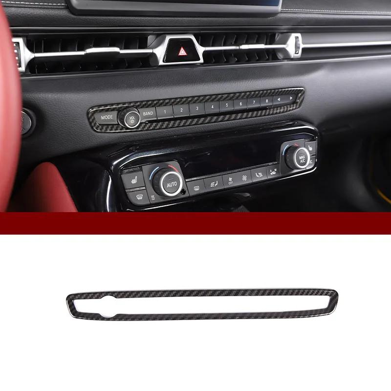 ABS Carbon Fiber For Toyota GR Supra A90 2019-2025 Center Console Control Panel Steering Wheel Window Glass Lifting Sticker