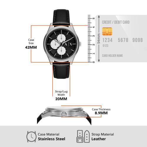 A|X Armani Exchange AX1872 Men's Watch, Black