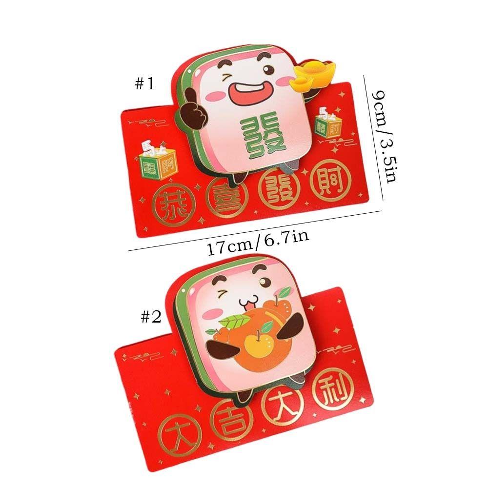 Traditional Red Pocket Thickened Money Packet New Year Folding Red Envelopes  Lunar New Year Gifts