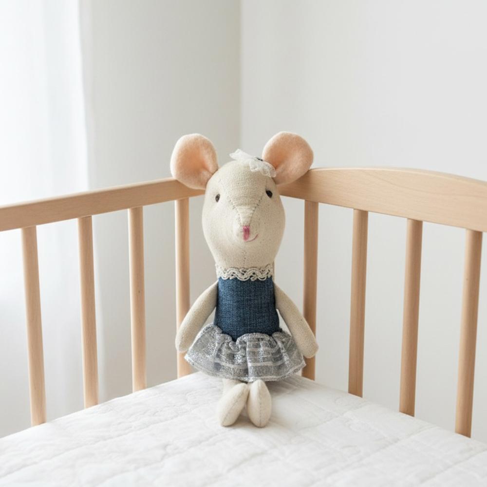 Mus plysj 17cm liten jente elsker dukke søte kosedyr plysjdukke Julegave mini kjærlighetsdukke liten mus