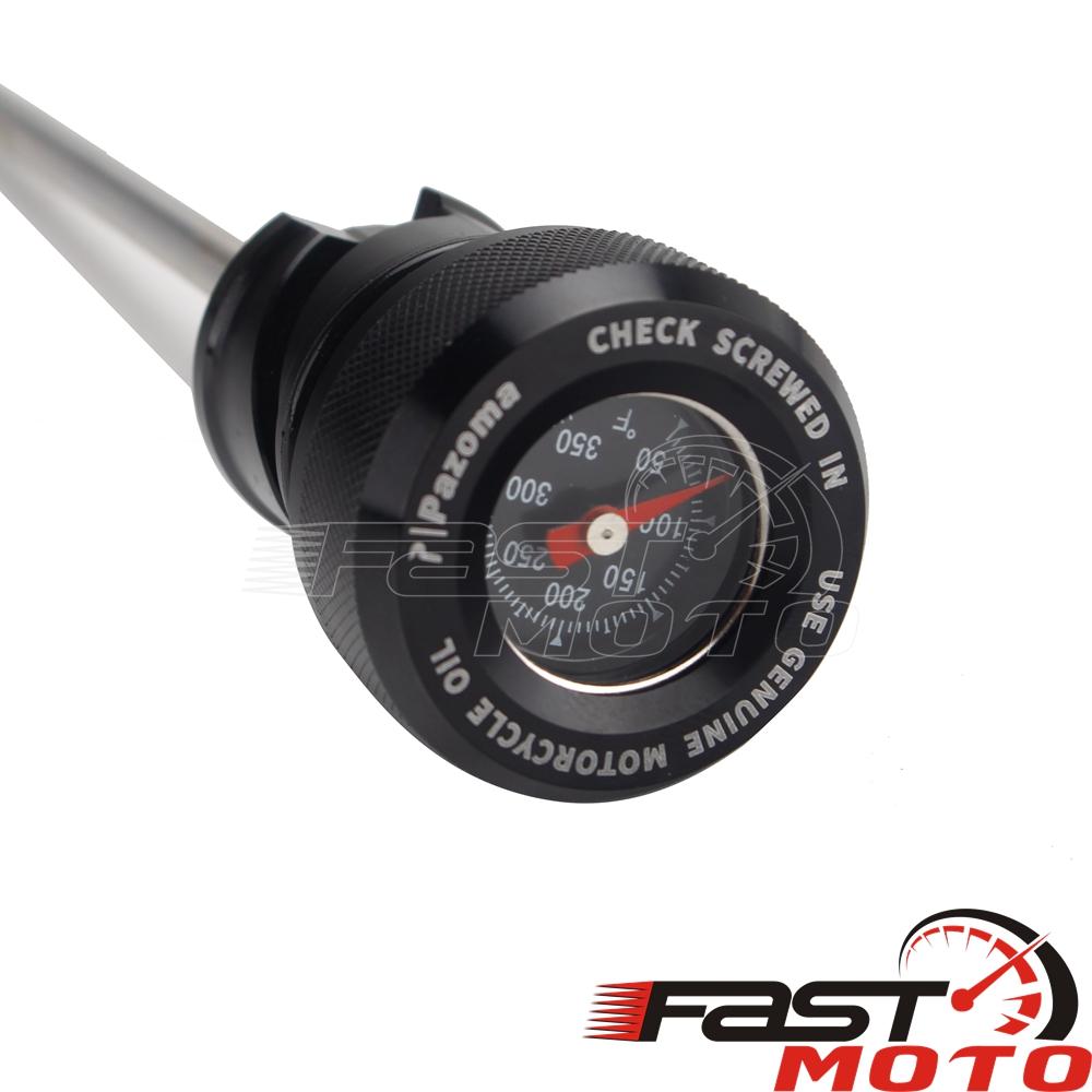 Motorcycle Oil Temperature Dipstick Oil Plug Temp Gauge Cap for Harley Softail Breakout FXBRS FXBR Deluxe FLDE Fat Street Bob