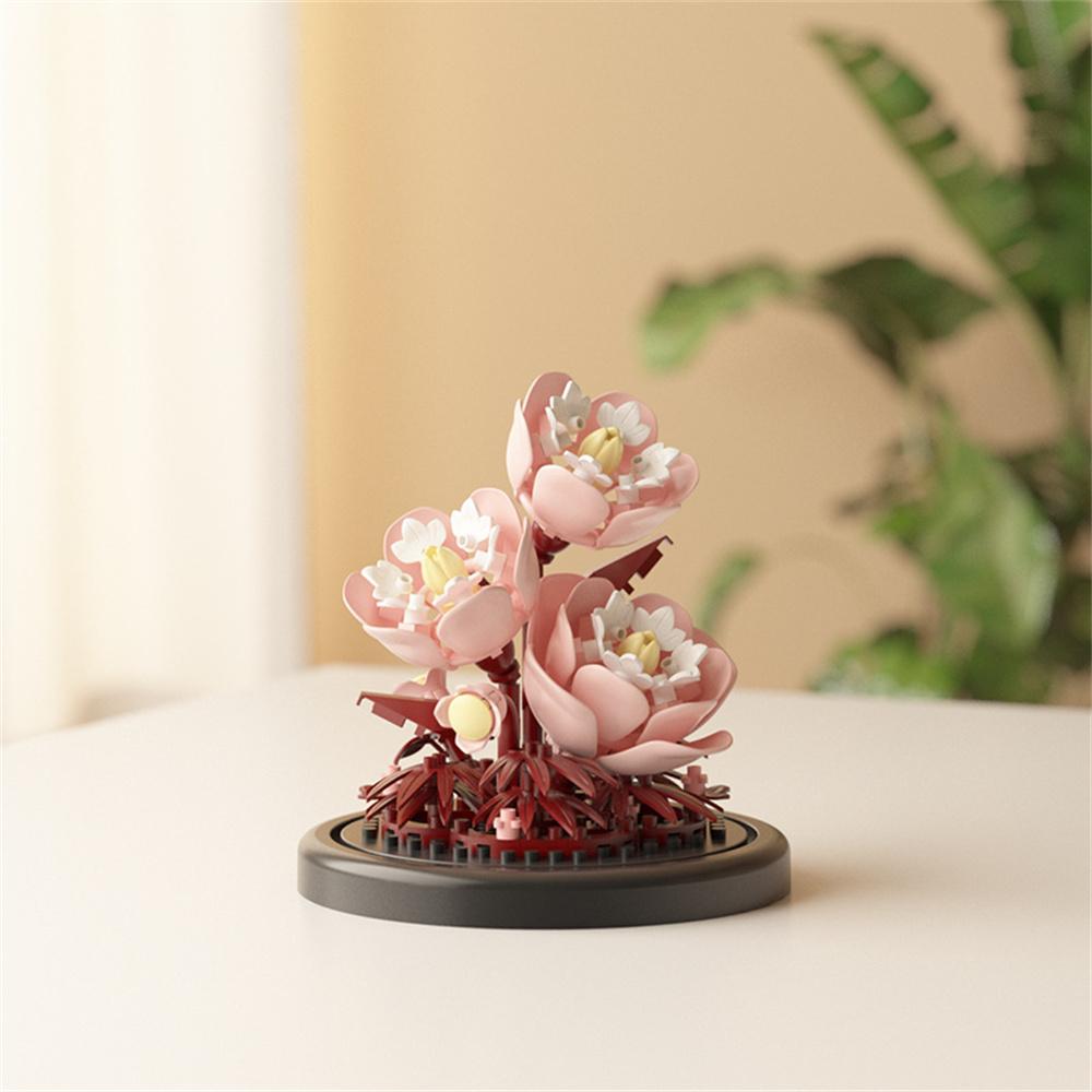 Ewiger Blumenstrauß Bonsai Topfpflanze Mikro-Bausteine Modell Heimdekoration Spielzeug für Kinder Geburtstagsgeschenk