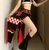 American Retro Letter Print Adjustable Jazz Dance Waist Belt