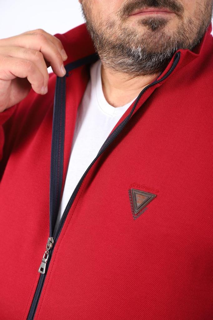 Men's Plus Size Plus Size Cardigan Plus Size Cardigan Zippered Approval -Lıla