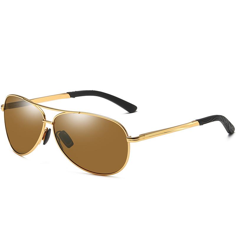 Polarisierte Sonnenbrillen für Damen und Herren, modische Autofahrer-Sonnenbrillen, farbige Brillen mit Froschspiegel.