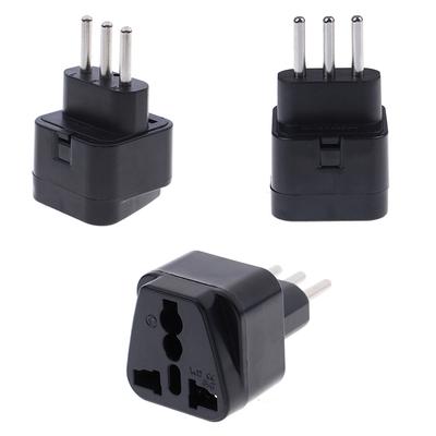 Universal Uk/Us/Eu/Au To Italy 3Pin Travel Plug Converter Plug Adapter Convert