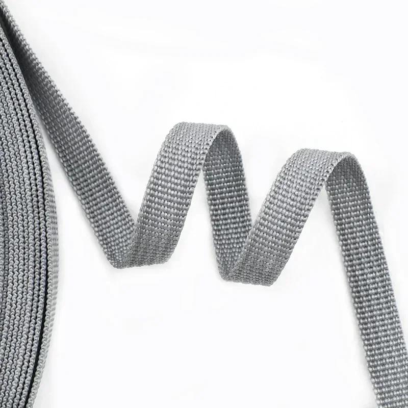1Roll=45M 10mm Wide PP Webbing Ribbon Tapes for Backpack Strap Strapping Band Garment Pet Collar Sewing Weave Belts Accessories