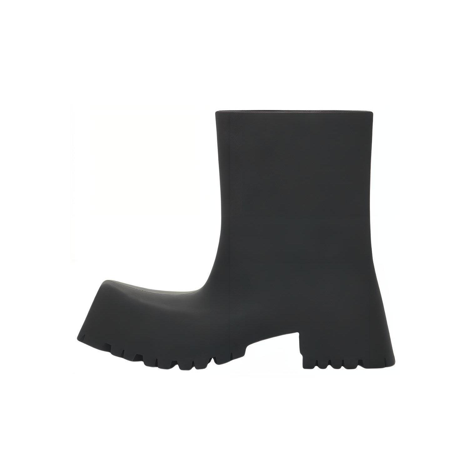 Balenciaga 50mm Trooper Rubber Boots `Black`