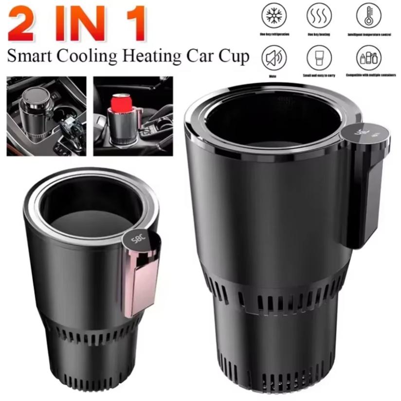 2 en 1 Intelligent refroidissement chauffage voiture porte-gobelet Intelligent chaud et froid porte-gobelet Mini voiture réfrigérateur