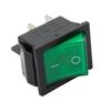 High Quality Green Rocker Switch with Waterproof Cover 4 Pins 16A 250V AC DPST Reliable for Various Machine Tools