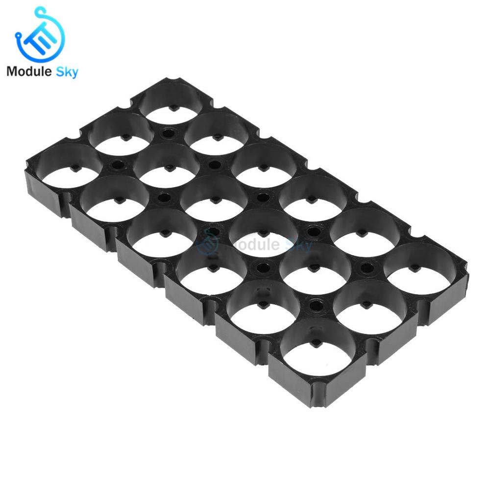 10Pcs 3x5 3x6 Cell 18650 Batteries Spacer Radiating Shell Plastic Heat Stable Holder Bracket with 10m Nickel Plated Steel Strip